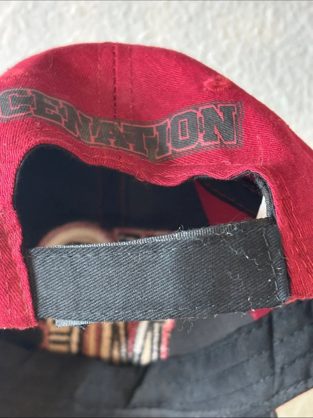 🖤 WWE John Cena “Never Give Up” Baseball Hat Black Red Wrestling Cap Hat🖤